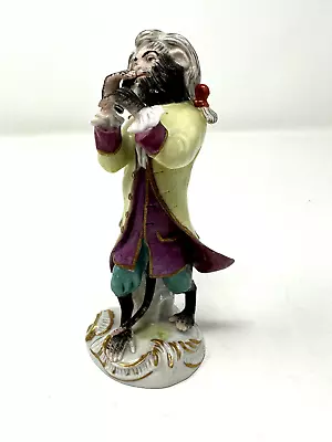 Antique Meissen Monkey Band Figurine - Oboe Player • $175