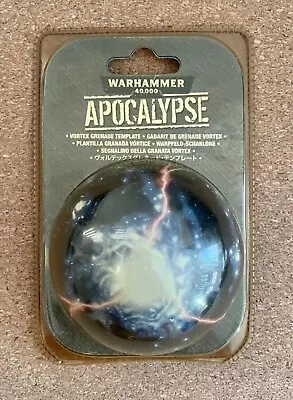 Warhammer 40k Imperial Vortex Grenade Template V1 Metal Small Blast Marker OOP • £36.26