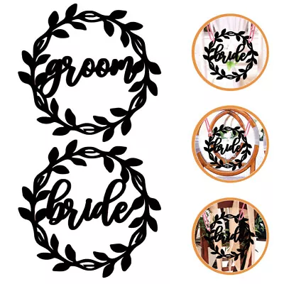  Groom To Be Sash And Mrs Chair Signs For Wedding Bride Wooden • £14.19