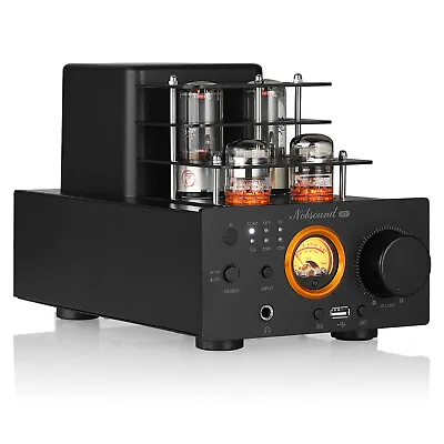 Nobsound A3 HiFi Valve Tube Amplifier COAX/OPT Amp Bluetooth Receiver USB Player • £179.99