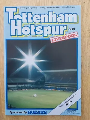 £1.99 • Buy Tottenham Spurs V. Liverpool - 14.1.86 Screen Sports Super Cup