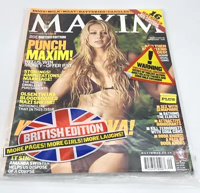 SEP 2004 MAXIM British Edition Magazine - ANNA KOURNIKOVA • $36