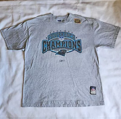 Reebok NFL Team Apparel Carolina Panthers 2003 NFC Champions Vintage XL T-Shirt • $16.95