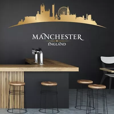 £16.98 • Buy Manchester City Skyline Wall Sticker WS-50597
