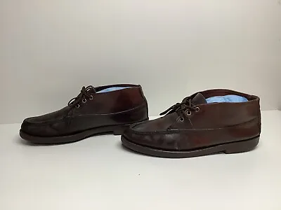 Vtg Mens Orvis Moccasin Brown Boots Size 10 • $69.99