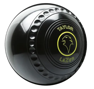 Taylor Lazer Indoor/Lawn Bowls - Heavy - Black - Set Of 4 • £314.99