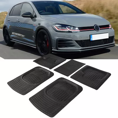 For Volkswagen 5Pcs Full Set Car Floor Alll Weather Mat Non-Slip Carpets Liner • $49.25