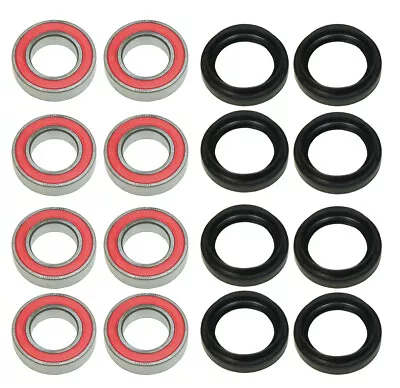 Front AND Rear Wheel Bearing & Seal Kit For Yamaha Grizzly 660 4x4 YFM660FW 2002 • $45.19