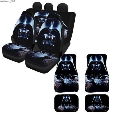 $80.99 • Buy Star Wars Darth Vader 5PC Car Floor Mat Car Seat Cover Auto Front Rear Protector
