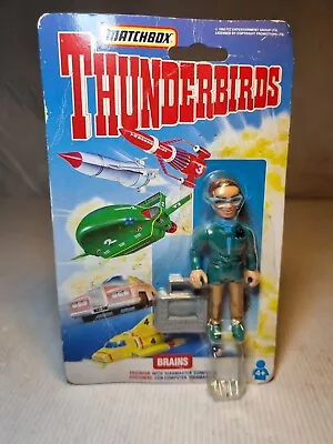 Vintage Matchbox Thunderbirds Are Go BRAINS W/COMPUTER Action Figure 1992 • $45