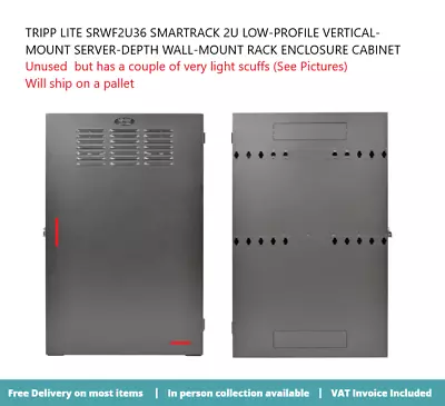 Tripp Lite SmartRack 2U Low-Profile Vertical-Wall-Mount Rack Enclosure • £295