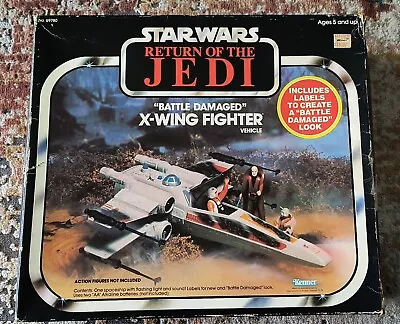 Star Wars Battle Damaged X-Wing 1981 Kenner Box Manual Cardboard Holder • $10.50