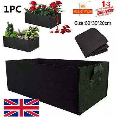 £4.99 • Buy Large Grow Bag Planter Outdoor Garden Vegetable Salad Tomato Growing Plant Pot