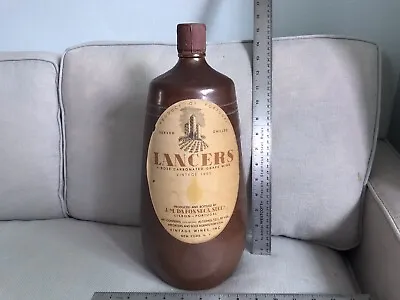 1955 Vintage Lancers Rose Clay-crock 15” Jeroboam Bottle With Original Foil Cap • $69.99