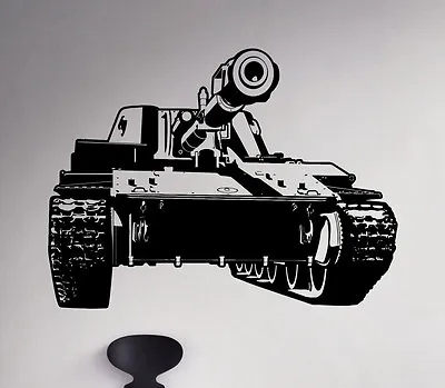 Panzer Tank Wall Decal Armed Forces Vinyl Sticker Army Unique Art Decor 59(nse) • $26.99
