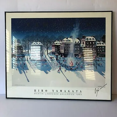 Hiro Yamagata Snowfire Framed Signed Poster Lithograph Martin Lawrence Gallery • $14999.99