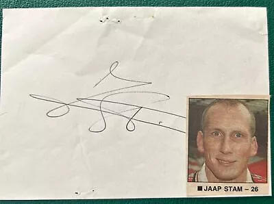 Signed Jaap Stam Photo Card Manchester United Football Autograph Signature • £6.99