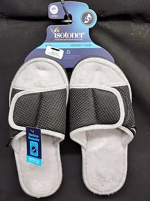 New Isotoner Memory Foam Women's Sports Mesh Slide Slipper SZ: Large • $3.99