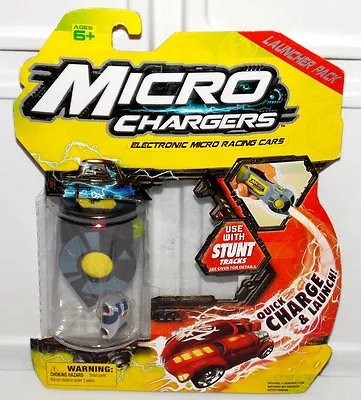 Micro Chargers Series 3 Launcher Pack Electronic Racing Race Cars Tracks - GRAY • $44.95