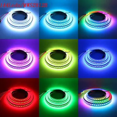 WS2812B 5V 5050 RGB LED Strip 1-5M 30 60 144 150 300 Leds Individual Addressable • $7.59