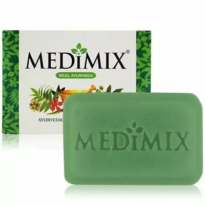 Real Medimix Ayurvedic Classic 18 Herbs Soap For Skin Problem - 75g - Free Ship • $8.30