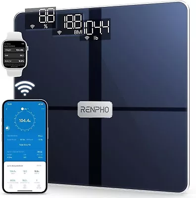 Wi-Fi Body Composition Scales For Body Weight Bluetooth Bathroom Scale Baby Mode • £29.99