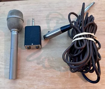 Vintage 80's Electro Voice Re-11  Microphone! + Cable! Works! Rare! • $97
