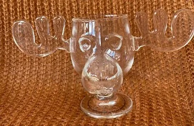 National Lampoons Christmas Vacation Glass Moose Mug Clark Griswold Clear WB • $18