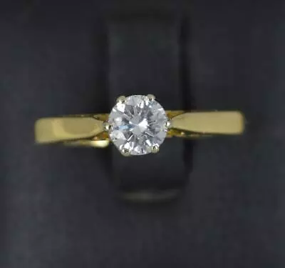 BOODLES 0.38ct Diamond And 18 Carat Gold Solitaire Engagement Ring • £795