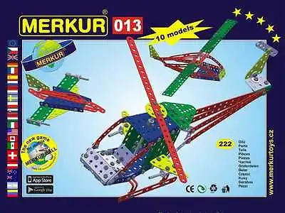 Metal Construction Set Merkur Helicopter 08 Kg NEW Made In CZECH REPUBLIC • $80