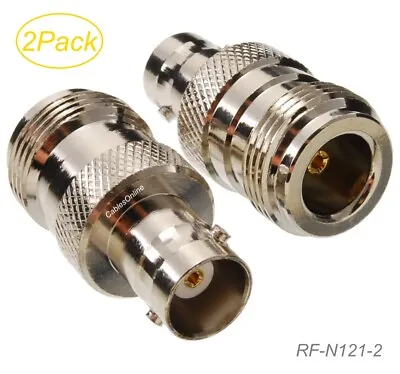 2-Pack N-Type Female To BNC Female RF Coaxial Adapter CablesOnline RF-N121-2 • $7.98