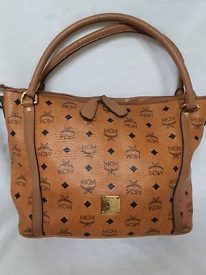 AUTHENTIC MCM Cognac Visetos Shoulder Bag • $110