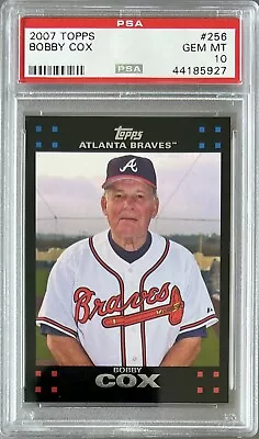 2007 Topps #256 Manager Bobby Cox Hof Psa 10 Gem Mt Braves • $44.78