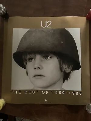 U2 POSTER Best Of 1980-1990 NEW 2-sided Official Promo 24x24 Boy War Bono MINT • $9.99