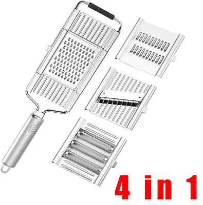 Cut Set BEST Multi-Purpose Vegetable Slicer Cuts Stainless Steel Grater Shredder • $12.18