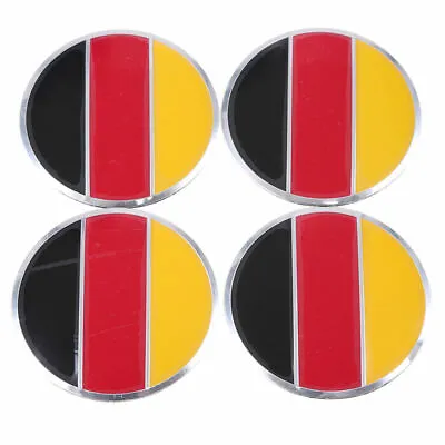 $7.88 • Buy 4X Germany Flag Auto Car Wheel Center Hub Caps Emblem Badge Sticker Decal 57mm