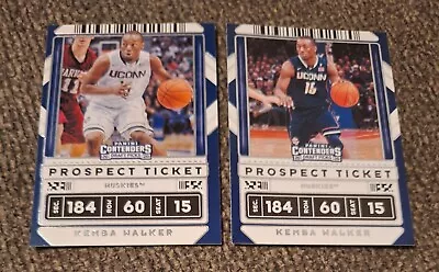 Kemba Walker UCONN 🏀 2020 PANINI CONTENDERS DRAFT PICKS 2-CARD LOT • $1.89