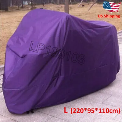 L Purple Standard Street Scooter Motorcycle Cover Moped All Weather Protection • $19.99