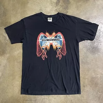 Vintage Y2K Scorpions Band Tour T-Shirt Sz L • $29.99