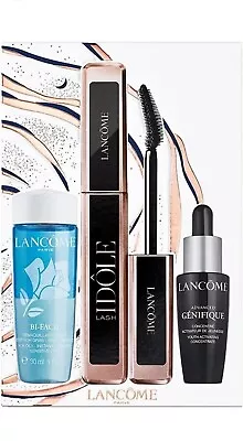 Lancome Lash Idole Mascara Gift Set Bifacil 30ml & Genifique Serum 10ml New 👀 • £24.35