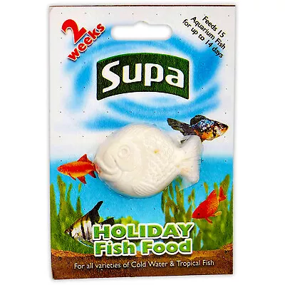 Supa Vacation / Holiday Fish Food Tropical Coldwater 14 Days Feed 2 Weeks • £4.19