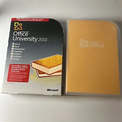 Microsoft Office University 2010 PC DVD-ROM Windows • $32.10