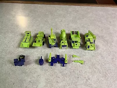 Vintage G1 Transformers Figures 1985 CONSTRUCTICON Devastator Set • $26