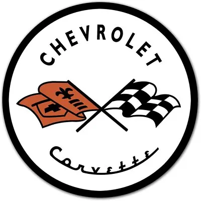 Chevrolet Corvette Round Tin Sign Split Window Stingray Zr1 C6 Z06 427 454 396 • $31.92