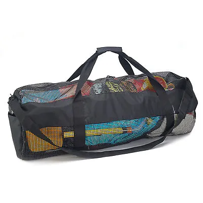 Mesh Dive Duffle Bag For Scuba Or Snorkeling Extra Large Beach Bags And Totes • $37.14