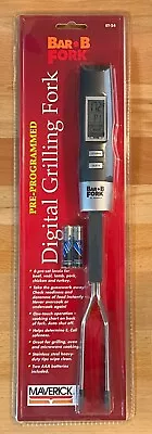 Maverick Pre Programmed Digital Grilling Bar-B-Q BBQ Bar-B-Fork Thermometer • $14.99