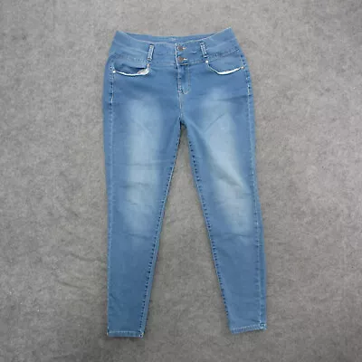 Mudd Jeans Women's 14/15 Blue Light Wash High Rise Skinny Jeans • $14.99