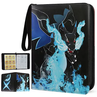 900 Card Pocket Binder 9 Pockets Trading Cards Album Folder - Super Charizard X • $22.94