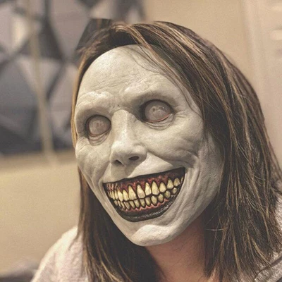 $8.79 • Buy Horror Scary Exorcist Face Mask Demon Smile For Halloween Cosplay Party Costume