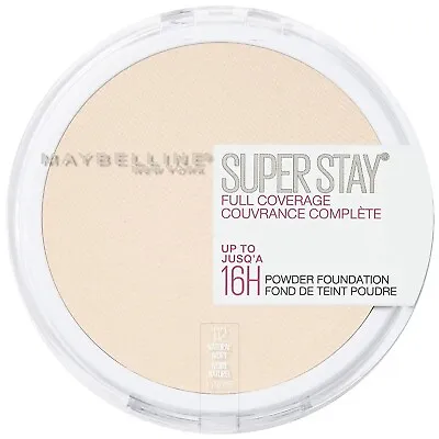 2X Maybelline Super Stay 16hr Full Coverage Powder Foundation 112 Natural Ivory • $19.95